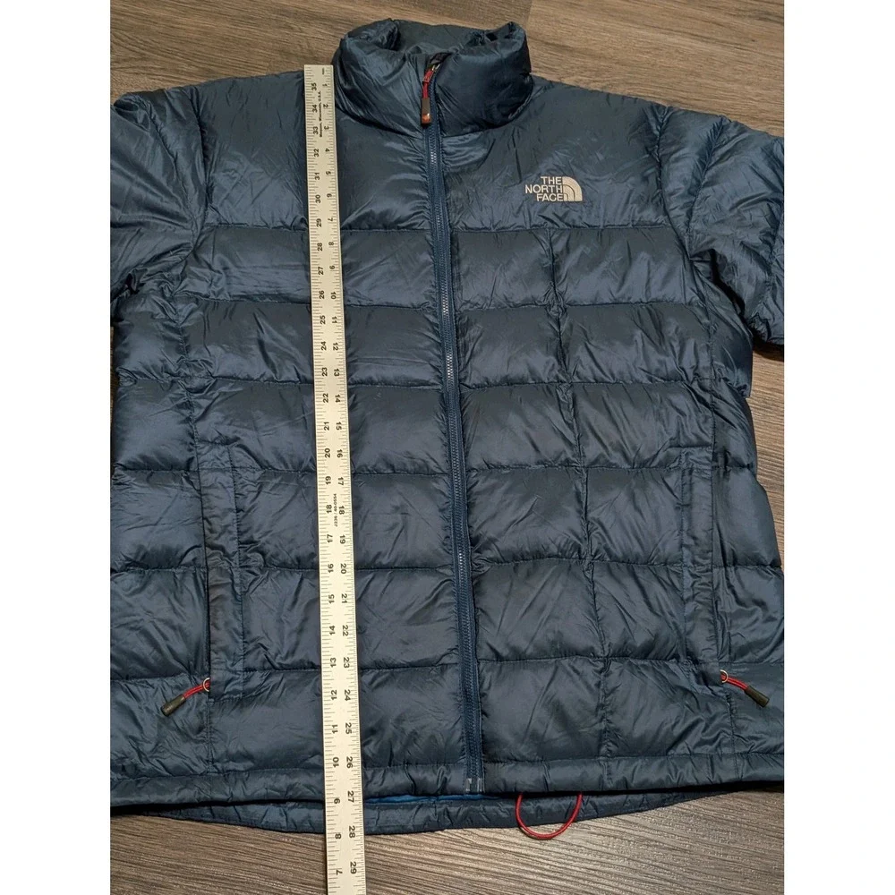 The North Face Summit Series 800 Fill Down Puffer Jacket Mens Large Navy Blue